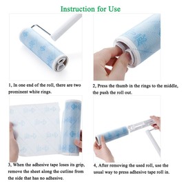 Pet Hair Lint Roller Refills Pet Hair Removal Refills, Japanese UNIKON 802 Sticky Mop Refill 90 Sheets, 3 Packs