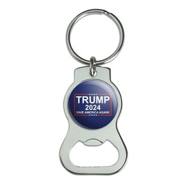 GRAPHICS & MORE Trump 2024 Keychain with Bottle Cap Opener