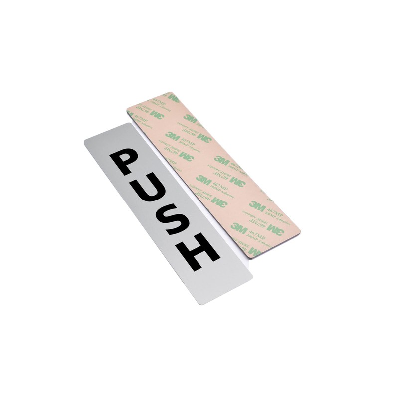 Pair of Push & Pull Adhesive Door Signs - Available