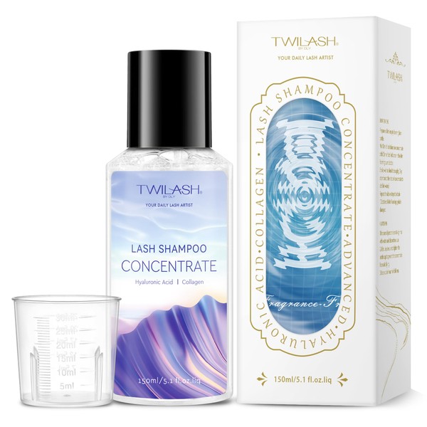 Lash Shampoo Concentrate (150ml/ 5.12oz): Deep Cleanse, Long-Lasting Hydration, Gentle