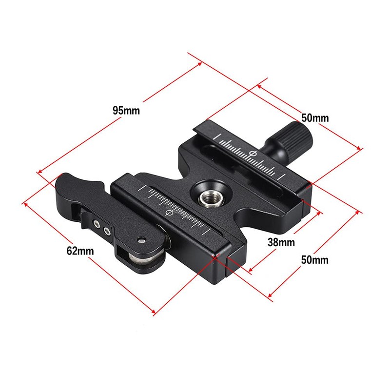 Eacam CL-50LS Aluminum Alloy Quick Release Clamp with Adjustable Lever