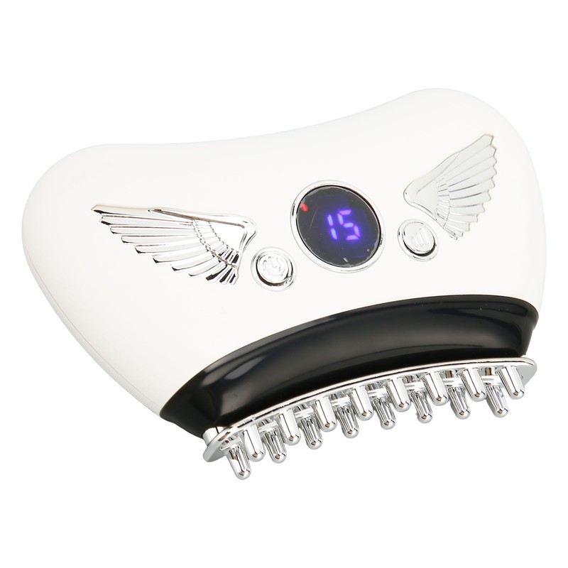 Electric Meridian Massage Brush 16 Gears Hot Compress Microcurrent Body