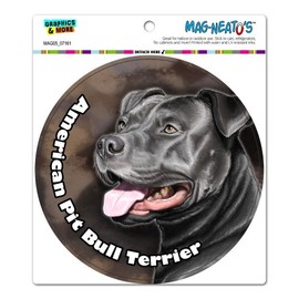 American Pit Bull Terrier - Pitbull Blue Nose Dog Pet Circle Automotive Car Refrigerator Locker Vinyl Magnet