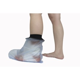 Waterproof Foot Cast Cover for Shower,Waterproof Ankle Cast Protector for Broken Ankle, Wound, Burns, Injuries,Reusable Cast Bag Foot Keep Wounds & Bandage Dry
