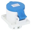 3 Pin 2P+E Industrial Connector IP44 Waterproof Concealed Mount Aviation