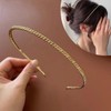 Gold Headband Thin Headband Gold Metal Headband for Women Girls
