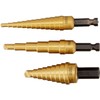 15502 STEP DRILL #502T 3PC SET