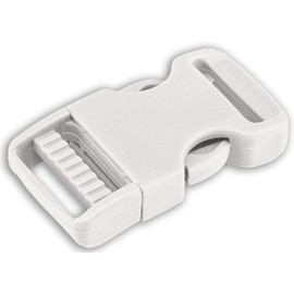 Country Brook Design 10-3/4 Inch White Titan Side Release Plastic Buckles