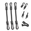 COHEALI 4pcs Portable Elastic Hook Straps Multi Function Buckle Ropes