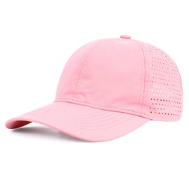 American Trends - Gorra de béisbol ajustable para hombre y mujer, gorro de papá transpirable, impermeable, colorido, Rosado, M