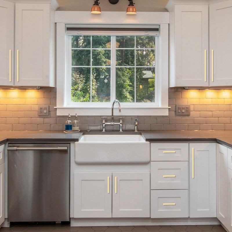 9BUILD 10 Pack Gold Cabinet Pulls 5 Inch Kitchen Cabinets