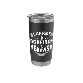 Blankets, Bonfires And Brews Stainless Steel Insulated Tumbler