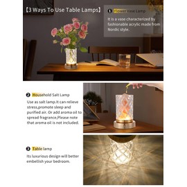 Salt Lamp,Household Himalayan Salt Light with Dimmer Switch Decorative Night Lights, Purifying The Air