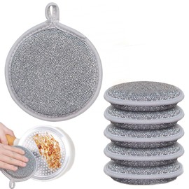 ZAHD 6 PCS Multipurpose Wire Rags Mehrzweck Geschirrspüllappen Trocken Wiederverwendbar Putzlappen für Küche Mehrzweck Geschirrspüllappen Putzlappen für Küche Haushalt für Küche Haushalt Pfanne