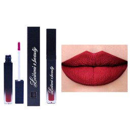 Leilanis Beauty Matte Liquid Lipstick in Ruby Red, Cruelty Free Vegan Formula, Long Lasting Smudge Proof Color (Ruby Red)