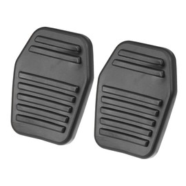A ABSOPRO 2 Piece Non-Slip Clutch Brake Pedal Cover for Ford Black