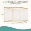 Aoodor Universal 12x12 ft Gazebo Mosquito Netting, Replacement 4-Panel Sidewalls