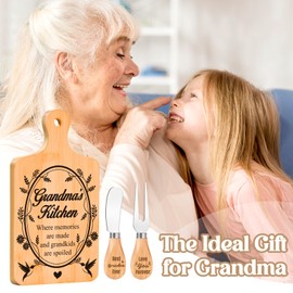 Mothers Day Gifts for Grandma, Grandma Birthday Gifts, Cheese Plate for Mothers Day Birthday Christmas