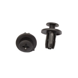 HEROFFIX 100 Pcs 6mm Hole Retainer Clips Plastic Rivets Mud Flaps Bumper Push Clips for Automotive Replace Parts