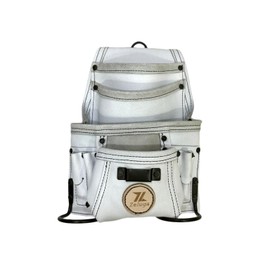 Zeluga 20-527 10 Pocket Rigger Heavy Duty Leather Tool Bag, Off White