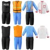 Sinuo Boy's Dress Up Costumes Trunk Set 11pcs, Pirate, Chef,