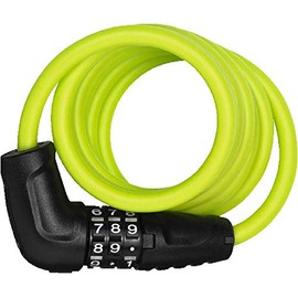 ABUS 4508C, Lucchetto con Cavo a Spirale Unisex Adulto, Verde, Unica