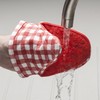 Zeal V124R Gingham Mini Mitt Pot Holder, Cotton, Red, 17.5