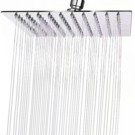 Bosmsaslad Duschkopf Regendusche, 10 Zoll Regenduschkopf Eckig Edelstahl, Regenbrause, 360° Verstellbar Selbstreinigende Regendusche Kopfbrause Brausekopf, Kalkfreie Rostfreie Regenwalddusche