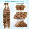Boho Braids Blonde Human Hair Extensions - Deep Water Wave,