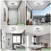 EIDISUNY LED Ceiling Light Modern Ceiling Lamp Silver Square Simple