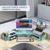 gianotter Dual Monitor Stand Riser, Desk Organizer With Drawer and