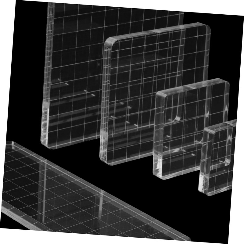 DOITOOL 7pcs Acrylic Stamp Block Stamping Tool for Crafts Scrapbooking