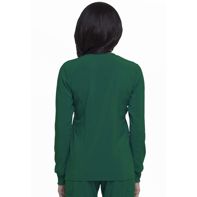 Dickies EDS Essentials Women's Snap Front Warm-Up Solid Scrub Jacket