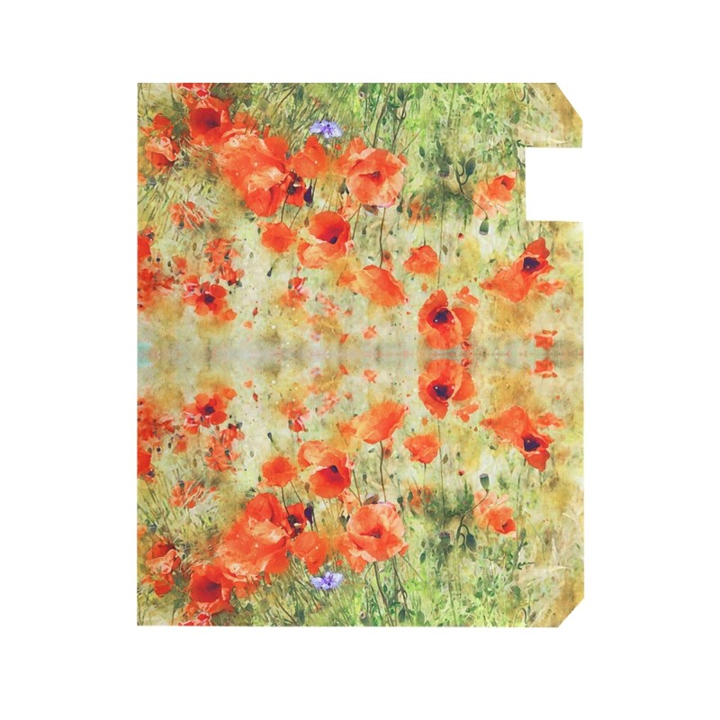 ALAZA Poppy Flowers Magnetic Mailbox Cover MailWraps Garden Yard Home