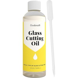 4oz Glass Cutting Oil is Used for Cutting Stained Glass, Glass Bottles, Tiles and Mirrors