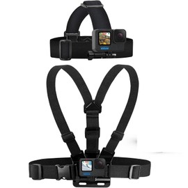 Adjustable Chest Mount Harness and Head Strap for GoPro Cameras