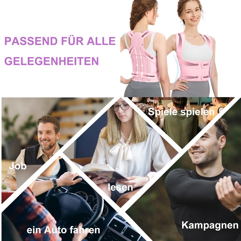 DAILIENFUS Back Straightener, Posture Corrector, Back for Men and Women,