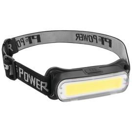 Performance Tool W2691 Firepoint 70LM AA Headlamp - Adjustable Elastic Strap, COB LED Strip, Water-Resistant, Black