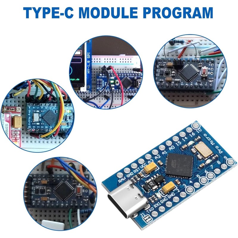 TYPE-C with 32u4 Chip Development Board Binghe Pro Micro 5V/16MHz