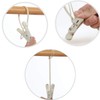 YOUOWO Clothes pins 24 Pack with Plastic Rope Clothes Pegs