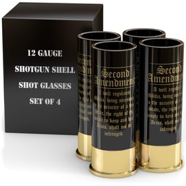 2A Patriotic Amendment 12 Gauge Shot Glasses Set of 4