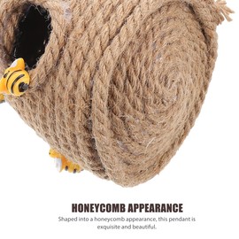 PRETYZOOM Round Honeycomb Houseware Garden Hanging Honeycomb Home Decor Ornament Adorable Honeycomb Decoration Bee Festival Pendant Round Decorate Hummingbird Crafts Straw