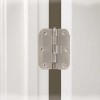 Everbilt 3-1/2" Satin Nickel 5/8" Radius Smooth Action Door Hinges,