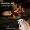 RosMank 3 Set LED Candles, Indoor & Outdoor Candles with
