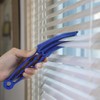 HIWARE Window Blind Cleaner Duster Brush with 5 Microfiber Sleeves