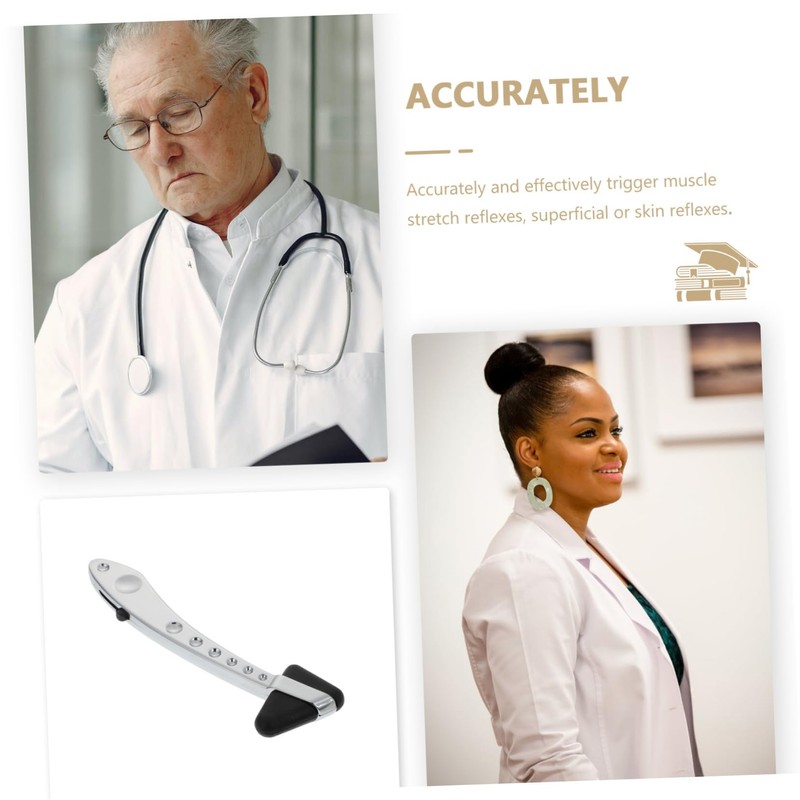 Ciieeo 1Pc Triangular Reflex Hammer for Medical Diagnosis Multi Functional