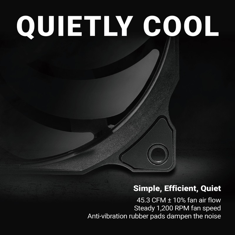 XPG VENTO120-BKCWW Ventilador para PC con Bajo Nivel de Ruido,