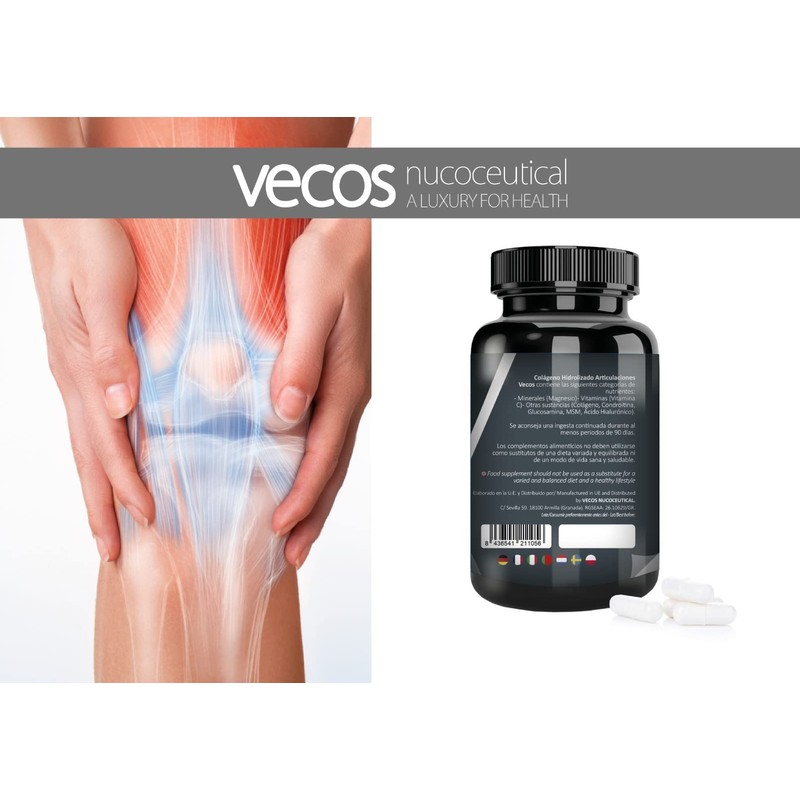 Vecos Hydrolysed Collagen Type II with Chondroitin and Hyaluronic Acid,