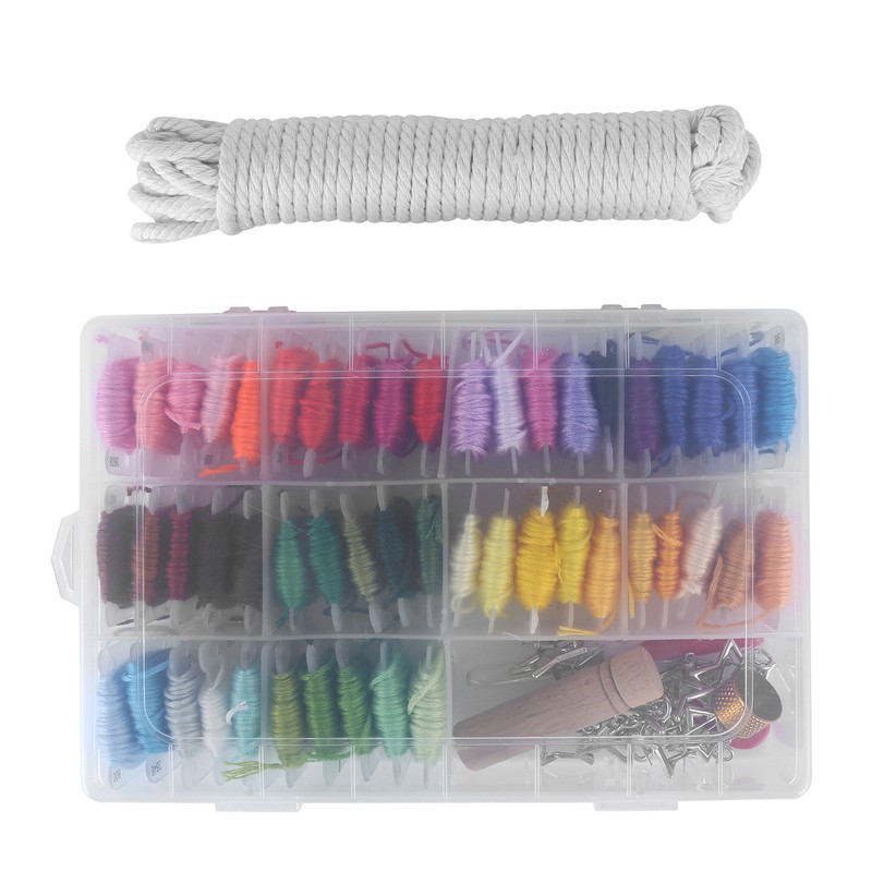 Embroidery Thread Organizer Storage Box Embroidery String for Bracelets Stitch