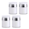 OSALADI 4pcs Airless Pump Jars: Empty Makeup Cosmetic Jar, Acrylic